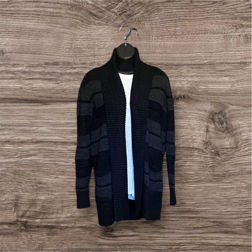 Apt.9 Black and Grey Cardigan Size Large